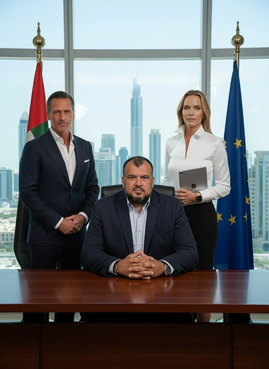 Status Group AE team at the Dubai office